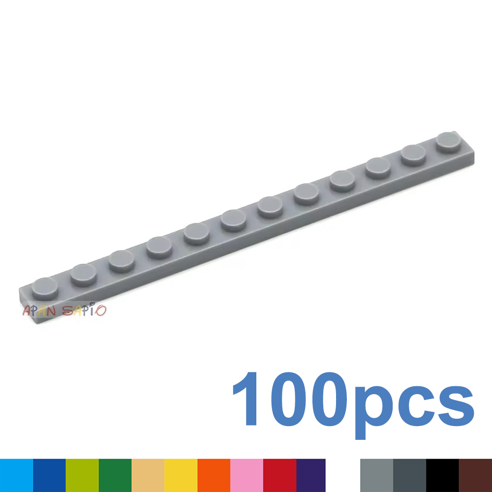 Bloques de construcción DIY para niños, juguete de ladrillos para armar figuras finas, de 1x12 puntos, tamaño educativo creativo, Compatible con 100, 60478 piezas