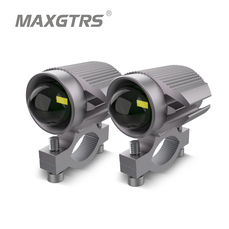 ไฟหน้ารถมอเตอร์ไซค์ LED 15W สว่างพิเศษ แบบสามโหมด พร้อมเลนส์โปรเจคเตอร์ขนาดเล็ก ใช้สำหรับรถยนต์ ATV ไฟตัดหมอก ไฟสปอร์ตไลท์เสริม