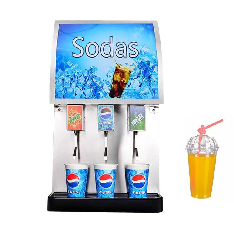 Dispenser gelas minuman beralkohol, Dispenser minuman kaca komersial, mesin Dispenser air mancur Soda Pepsi, mesin minuman dingin