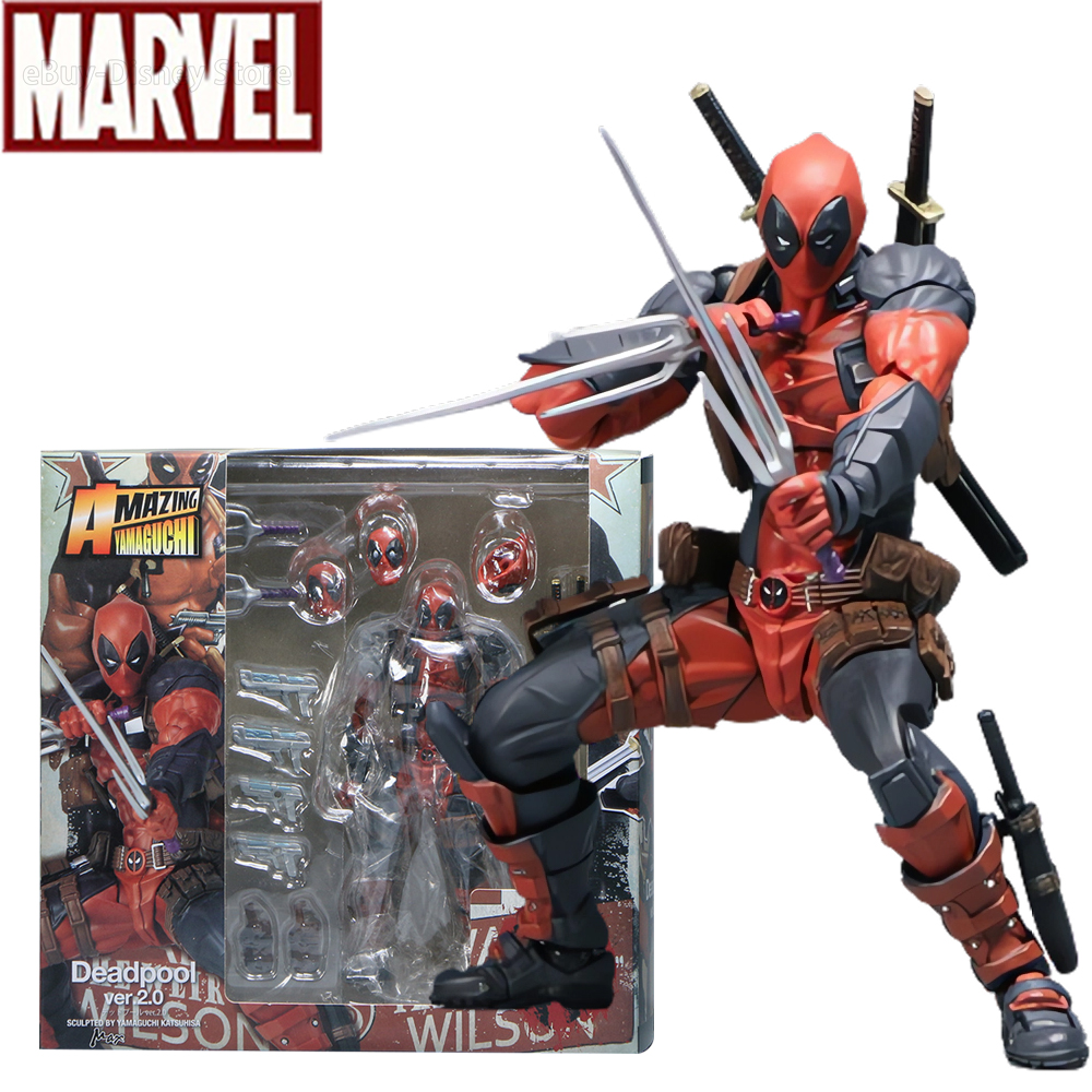 Incroyable Yamaguchi Deadpool 2.0 figurine jouets 15 cm Super héros piscine morte statues mobiles modèle poupée ornements à collectionner