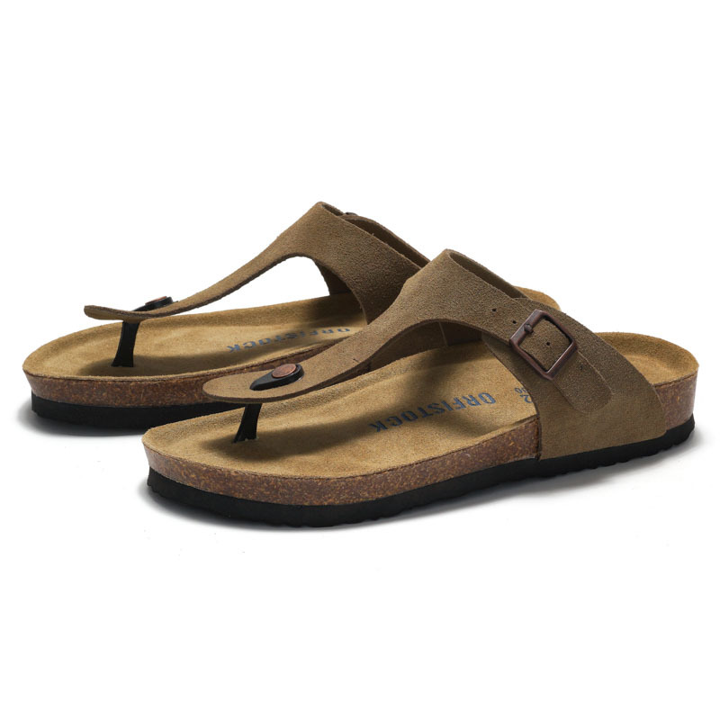 New vintage cork flat sandals for men in spring and summer, including sandals and slippers