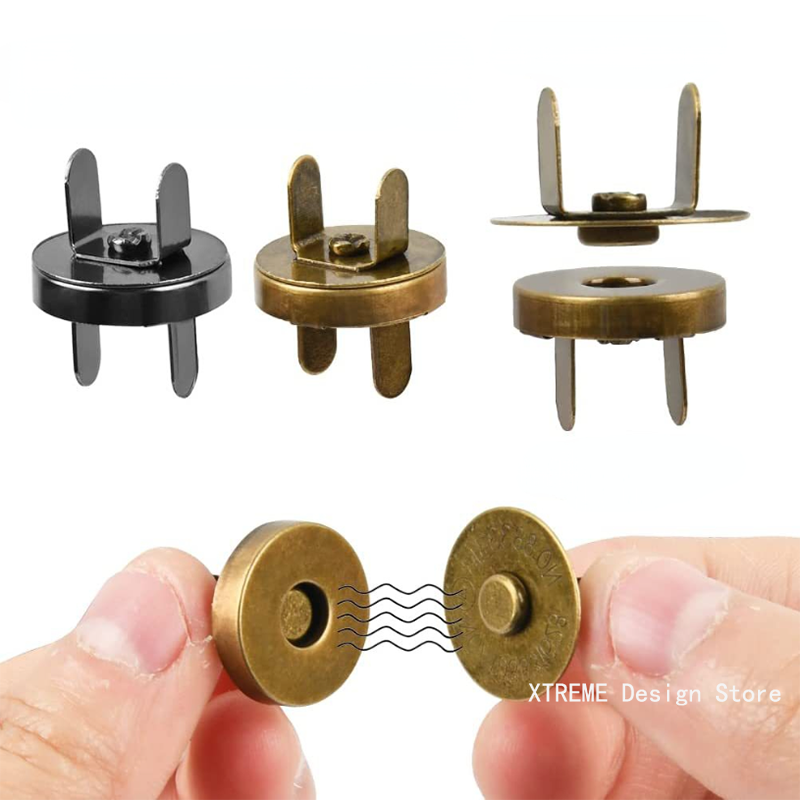 1PC 18MM 마그네틱 스냅 패스너 걸쇠 버튼 핸드백 지갑 지갑 공예 가방 부품 액세서리