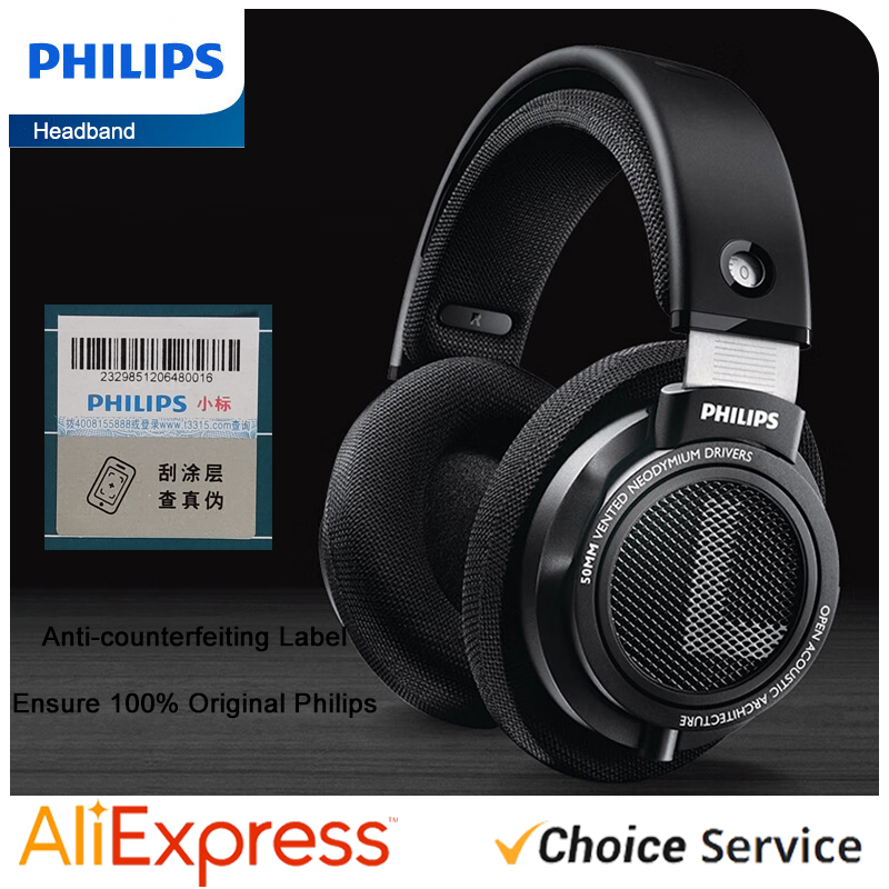 Philips Originele SHP9500 Bedrade hoofdtelefoon HiFi Stereo HD Mic Oproepoortelefoon Sport Running Headset iPhone Android Universeel