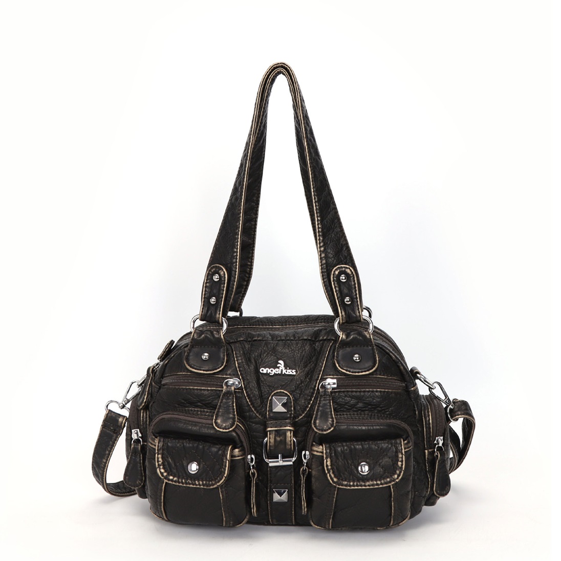 Bolsas Femininas Vintage: Bolsa de Ombro PU Estilo Dumpling com Alça Superior, Ideal para Presentes, Celular e Dinheiro