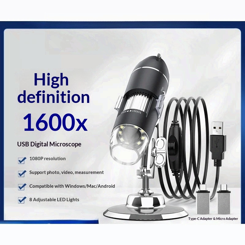 Factory Spot 1600x USB draagbare handmicroscoop CrossBorder Exclusive