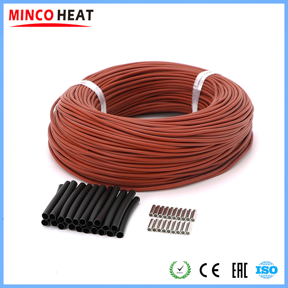 MINCO HEAT от 5 до 100 м, 12 К, 33 Ом, инфракрасный карбоновый нагревательный кабель, электрический провод для теплого пола