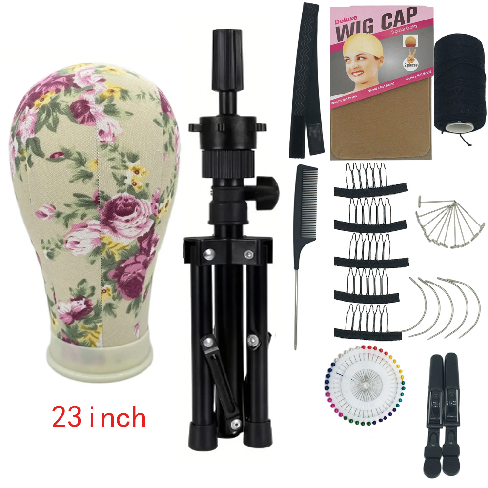 Ausbildung Mannequin Kopf Leinwand Block Kopf Display Styling Leinwand Perücke Kopf Stehen Perücke Ständer Stativ mit Kopf Kostenloser Erhalten Perücke Installieren