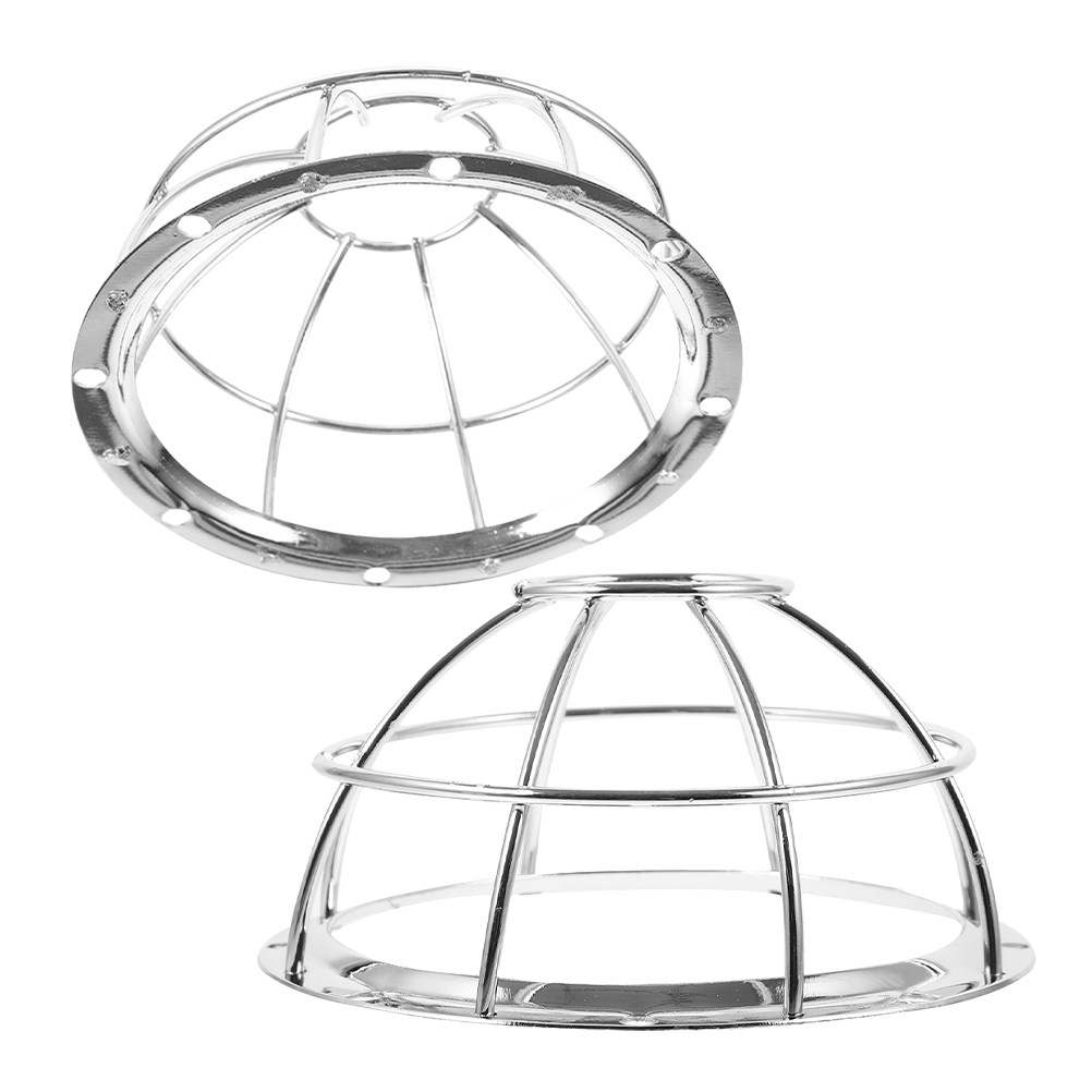 2Pcs Stainless Steel Smoke Shield Alarm Protective Guard for Kitchen Office Warehouse Smoke Sensor Safety