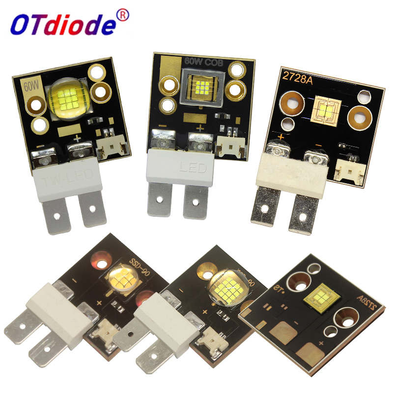 Led 60w 80 90 3v 5v12v chip de luz de palco led de alta potência cbt90 sct90 CST-90 branco quente e frio para projetor de lâmpada de discoteca de cabeça móvel