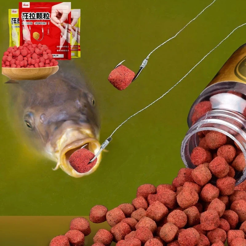 Isca de pesca 450 peças, aditivo de sabor de isca de peixe concentrado adequado para a maioria dos equipamentos de pesca, isca de peixe