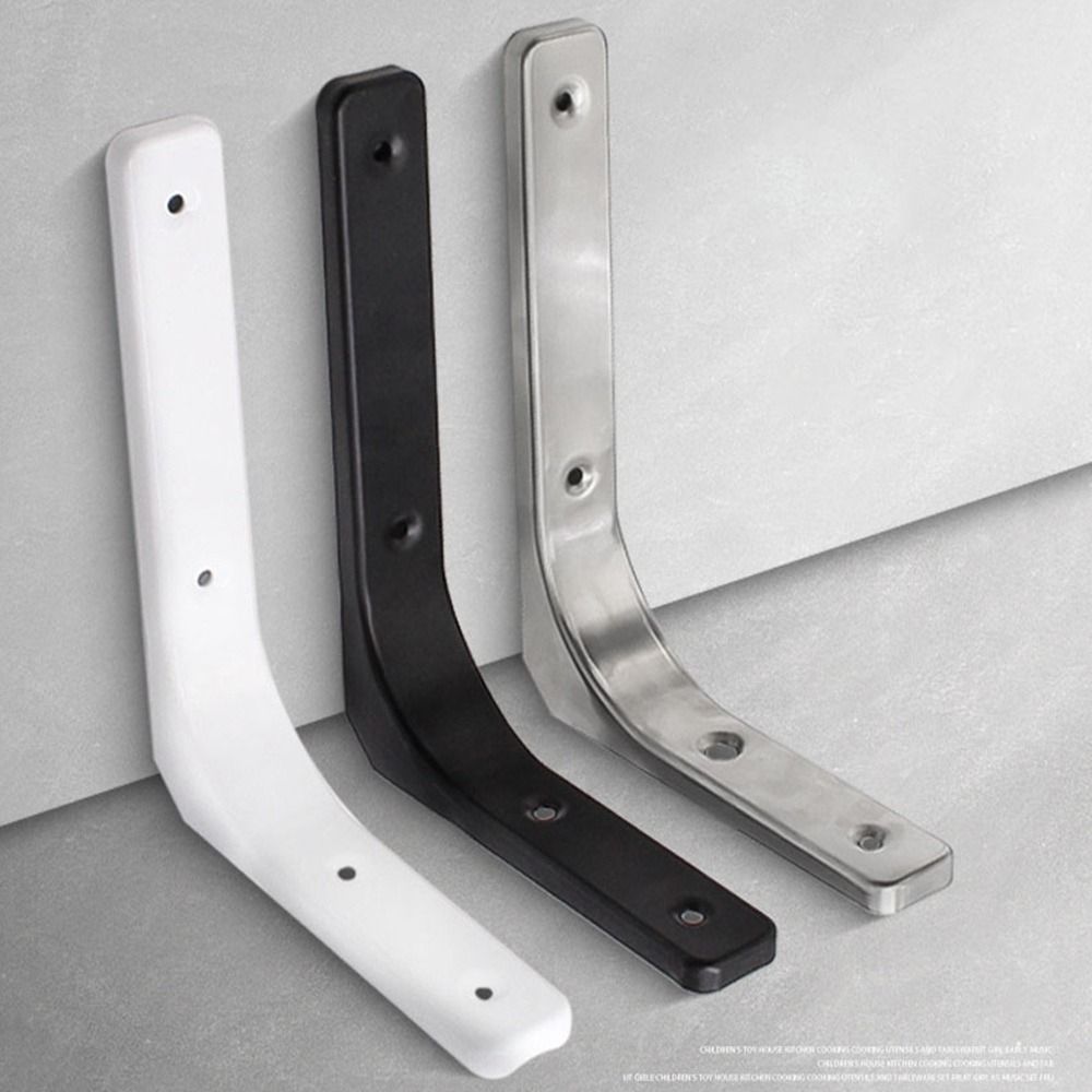 Soporte de estante de acero ajustable, soporte de mesa de Banco de soporte pesado montado en la pared, soporte de ángulo triangular, Color negro/blanco