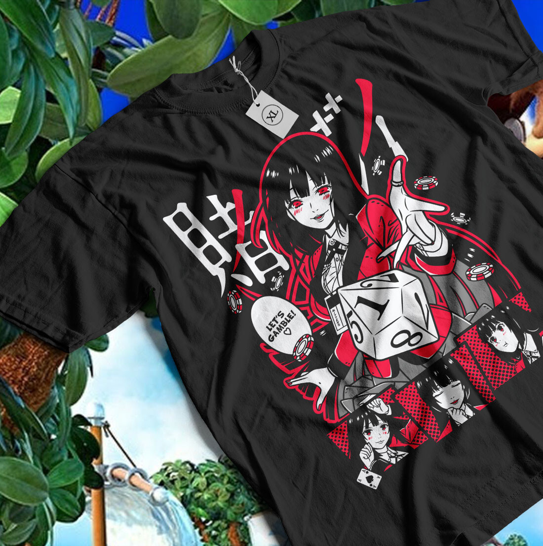 Mary Saotome Kakegurui Camiseta Harajuku Kawaii Roupas Vaporwave Camisa Todos os Tamanhos