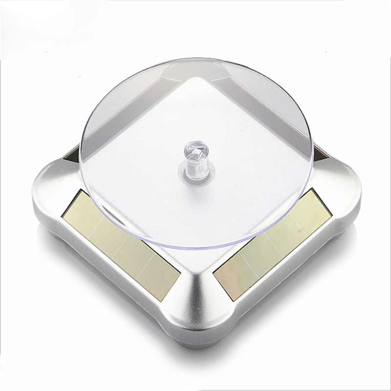 Présentoir solaire pour bracelets et colliers, accessoires d'exposition de bijoux, Table rotative, plateau tournant à énergie solaire conçu pour l'affichage de montres