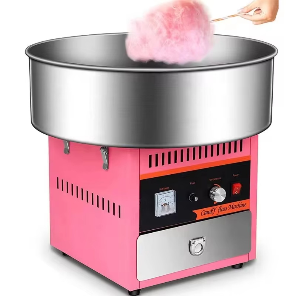 Commercial 220V/110V Cotton Candy and Cotton Candy Machine Restaurant and Retail Fruit Milk Raw Material New Condition Motor