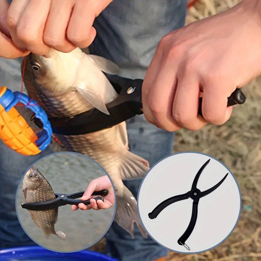 Alicate de controle de peixe com alça antiderrapante durável, alicate de controle de alicate de pesca, aderência firme - ferramentas essenciais para anglers e pesca