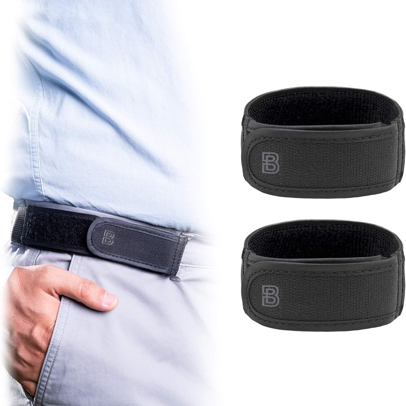 Ceintures de taille sans boucle pour hommes, Ultra-doux, sans boucle, élastiques, à la mode, confortables et élégantes, sans boucle, unisexe