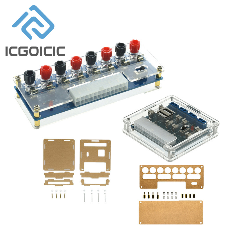 XH-M229 desktop pc chassi de alimentação atx transferência para placa adaptadora módulo de saída de circuito de fonte de alimentação 24 pinos terminal de saída 24 pinos