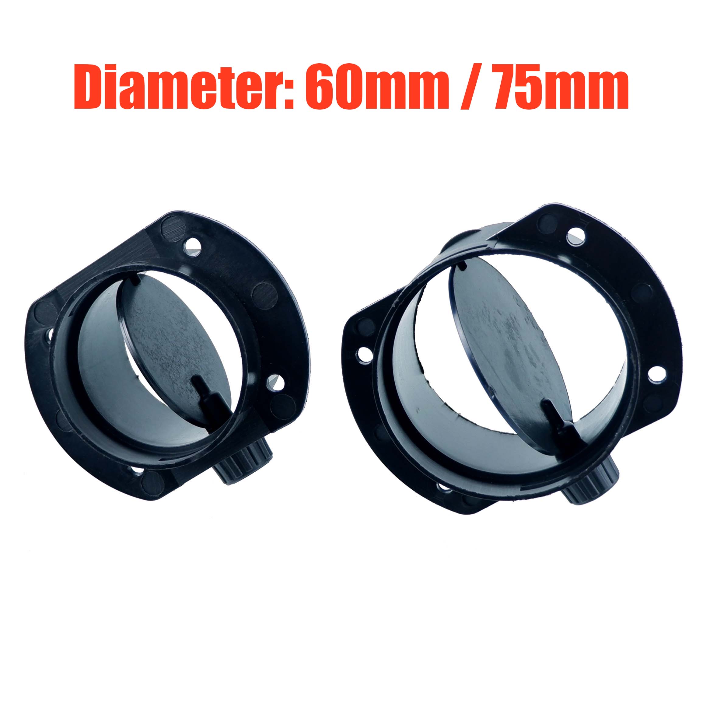 Aleta de válvula de 60mm y 75mm, calentador de aire diésel ajustable, conducto de ventilación, divisor de rama, conector de unión de tubería para coche, camión, Camper