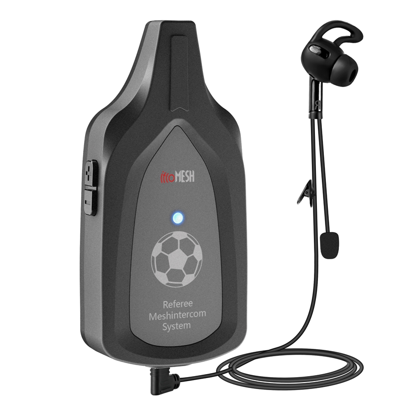 EJEAS venta directa al por mayor F6 árbitro de fútbol malla Bluetooth interfono inalámbrico Full Duplex 800m intercomunicador de fútbol