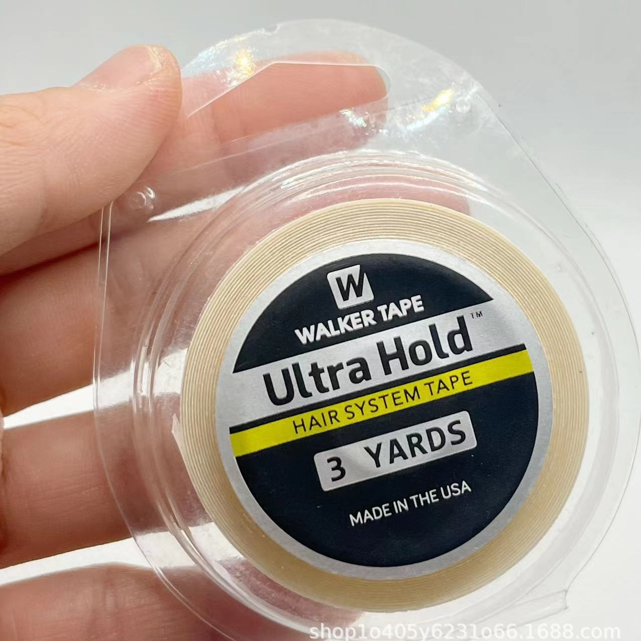 3 Yards Ultra Hold Perücke doppelseitiges Klebeband mit Box für Haarverlängerung/Toupet/Spitzenperücken-Haarklebeband
