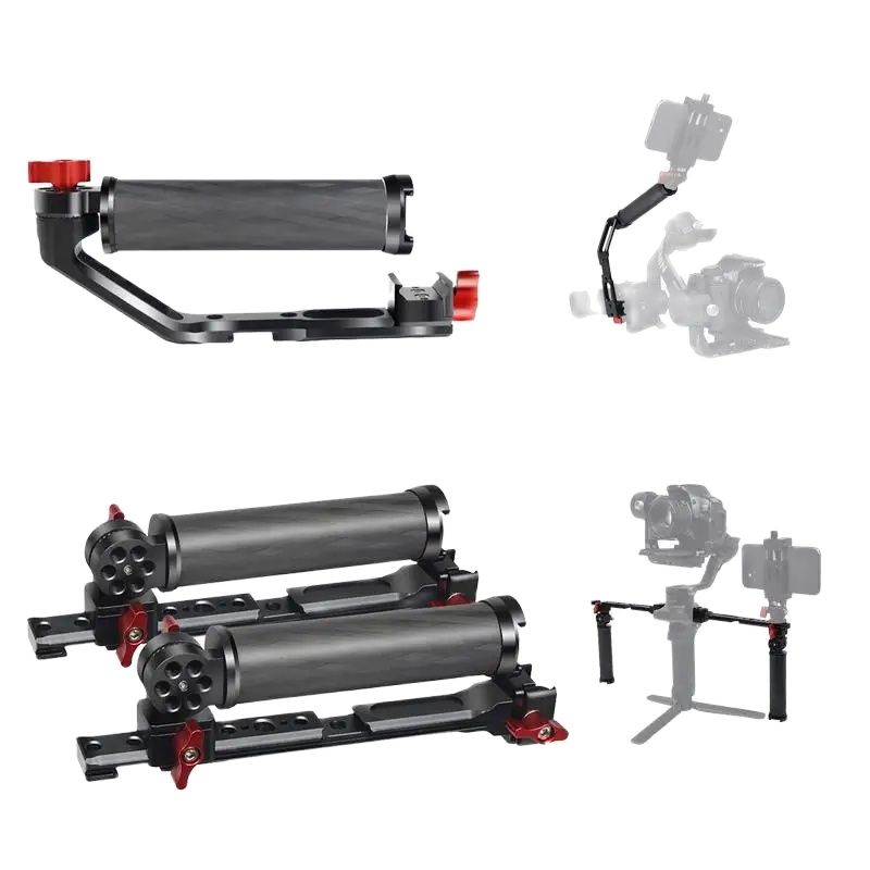 DJI Ronin-Poignée de cardan en fibre de carbone, support rapide en aluminium, port de transport, RS4, 4Pro, RS2, RSC2, RS3PRO, RS3 Mini