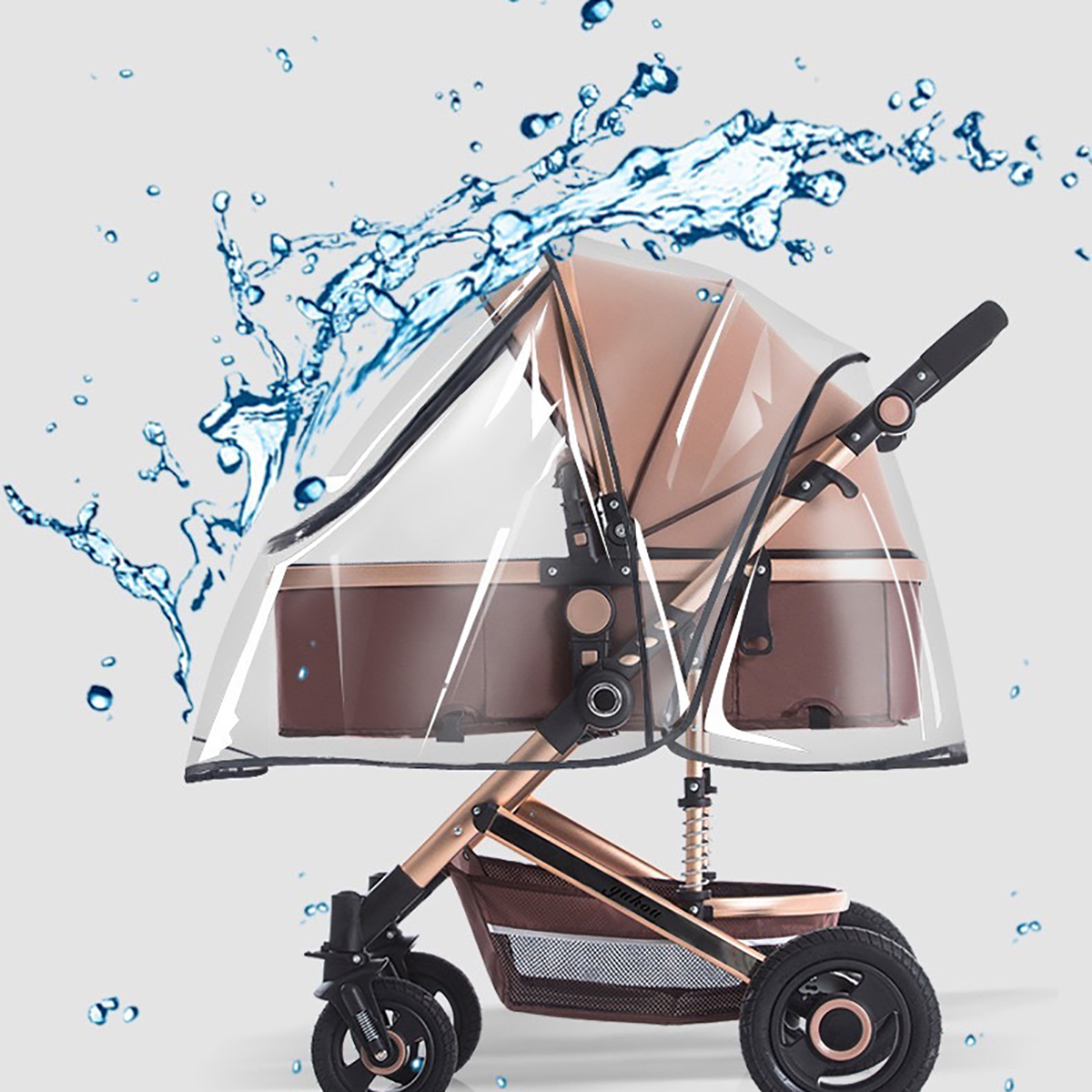 Capa de chuva para carrinho de bebê, guarda-chuva para carrinho de bebê, capa de chuva para carrinho de bebê