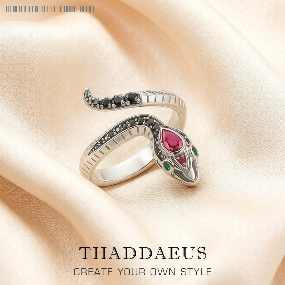 Anello ispirato al serpente, gioiello bohémien per le donne Nuovissimo regalo di seduzione in argento sterling massiccio 925