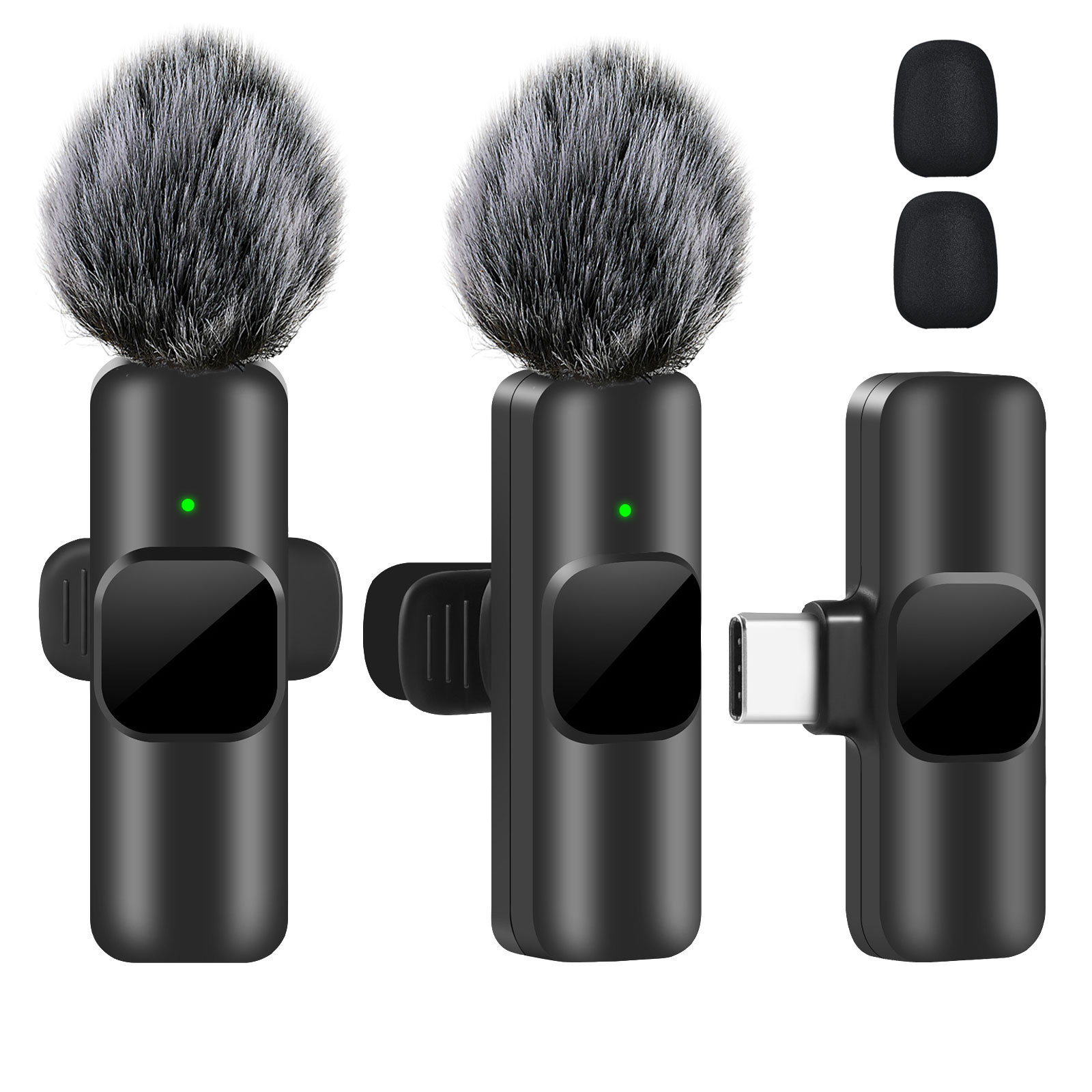 Micrófono Lavalier inalámbrico K60, Mini micrófono de grabación de Audio y vídeo para iPhone, Android, portátil, juegos en vivo, micrófono para teléfono móvil