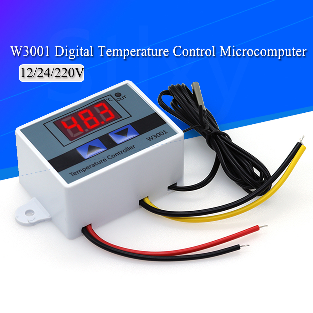 W3001 Điều Khiển Kỹ Thuật Số Nhiệt Độ Máy Vi Tính Bình Giữ Nhiệt Chuyển Đổi Nhiệt Kế Mới Thermoregulator 12/24/220V