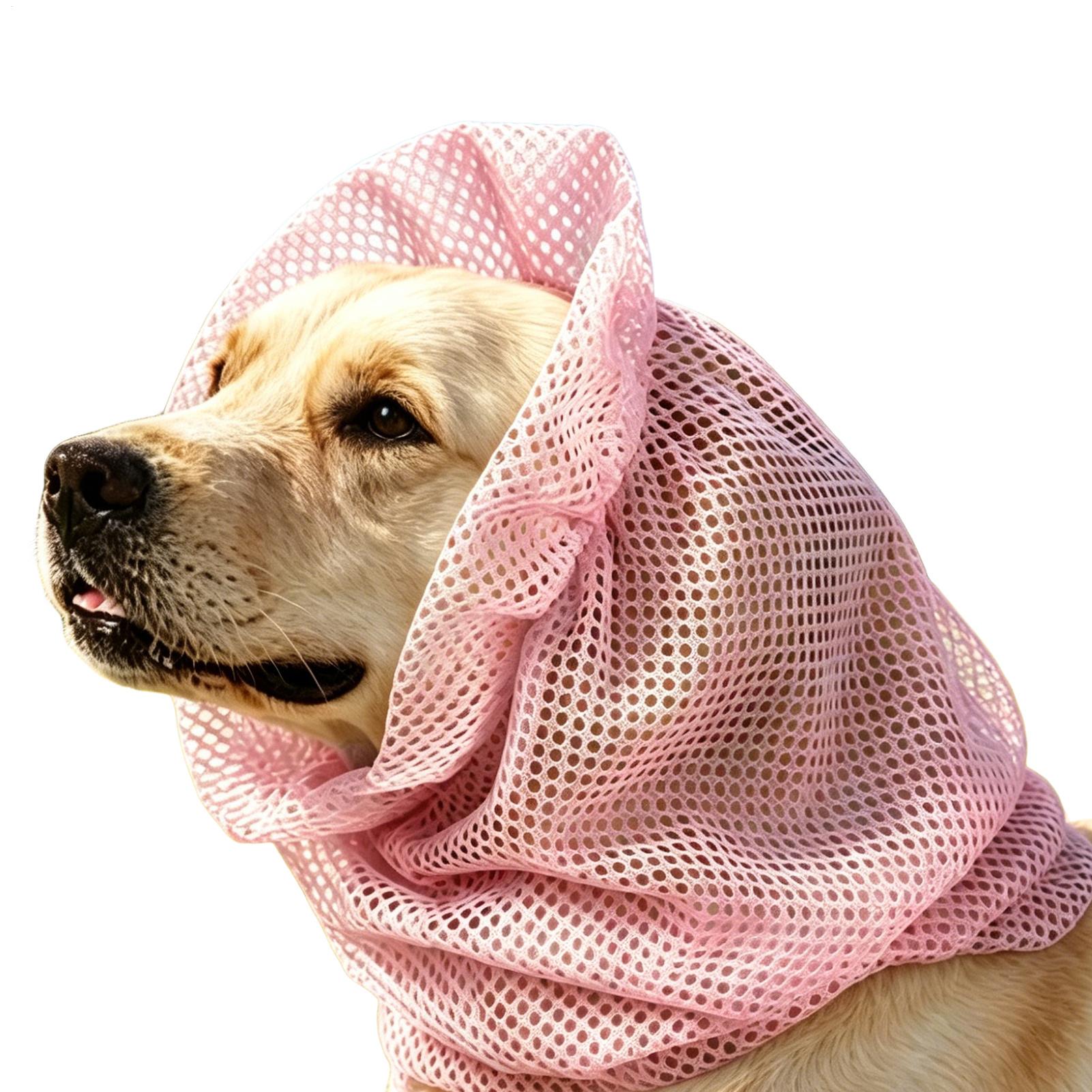 Hundeohrenschutz, Netz-Kopfschutz für Haustiere, leichter Hundeohrenschutz für Zuhause, Outdoor, Camping, Spazierengehen, Fellpflege, Wandern, Reisen, Sommer