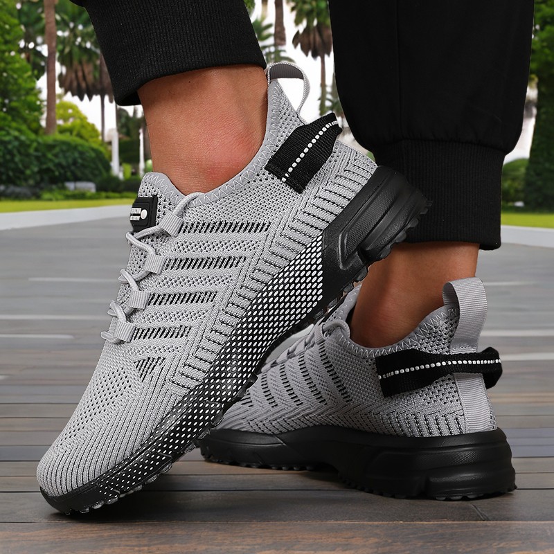Novos tênis masculinos sola grossa confortável sapatos casuais leve respirável moda tênis de corrida luxo masculino tenis masculino