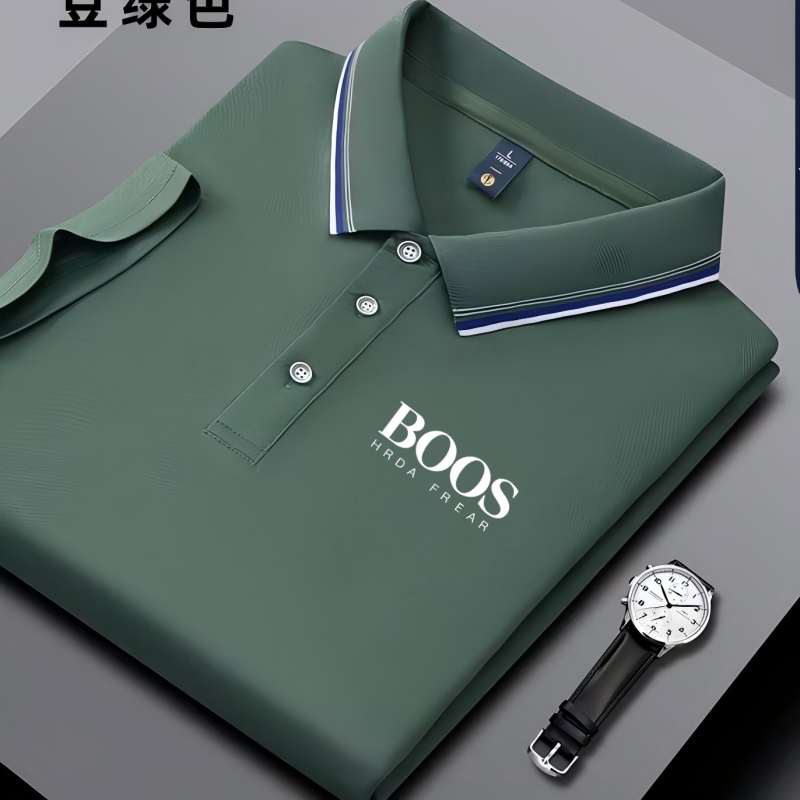 Letnia nowa męska koszulka polo z krótkim rękawem Fashion Design Golf Top Casual T-shirt