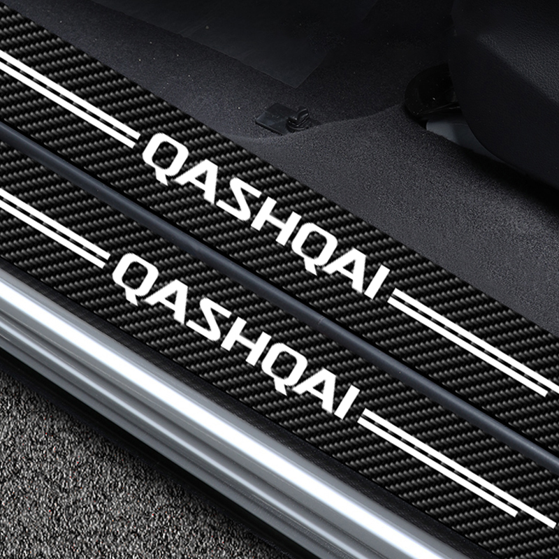 4X pegatina de alféizar de puerta de coche para Nissan Qashqai J10 J11 J12 2013 2015 2016 2017 2018 2019 2020 2021 emblema Qashqai