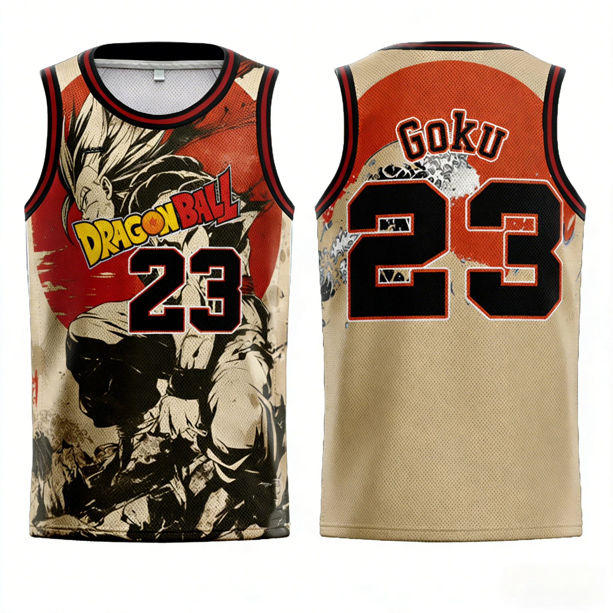 2026 Zomer Dragon Ball Retro Fitness Vest Heren Oversized 3D Gedrukt Vest Familie Unisex Kindersportshirt