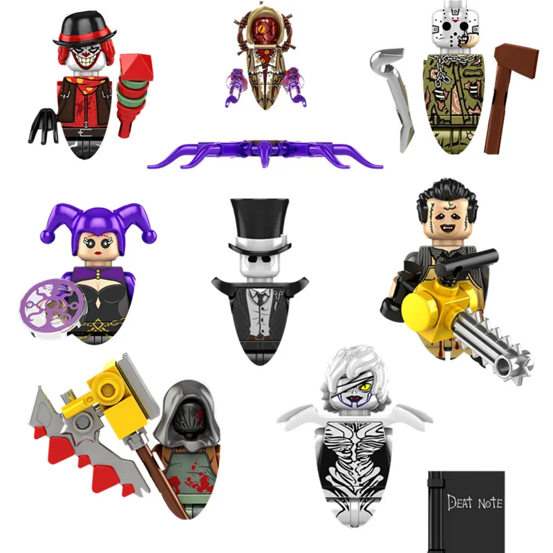 KF6173 películas de terror de Halloween personajes de Jason Jack Mini bloques de construcción figuras de acción juguetes para regalo de niños