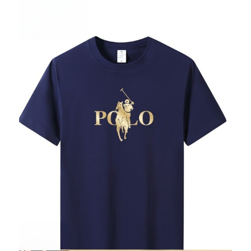 เสื้อยืดแขนสั้นผู้ชายแบรนด์ดังสไตล์ลำลองธุรกิจสำหรับฤดูร้อน ทรงเข้ารูป ใส่ได้หลากหลาย คอกลม ระบายอากาศได้ดี