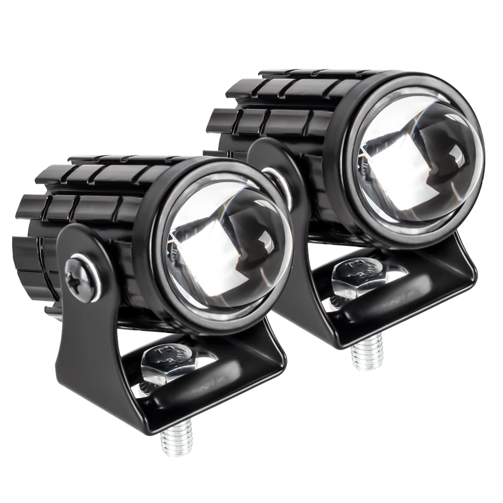Luces antiniebla LED para motocicleta, luz antiniebla de conducción ATV, foco auxiliar, lente de proyector, lámpara antiniebla de Motor eléctrico superbrillante