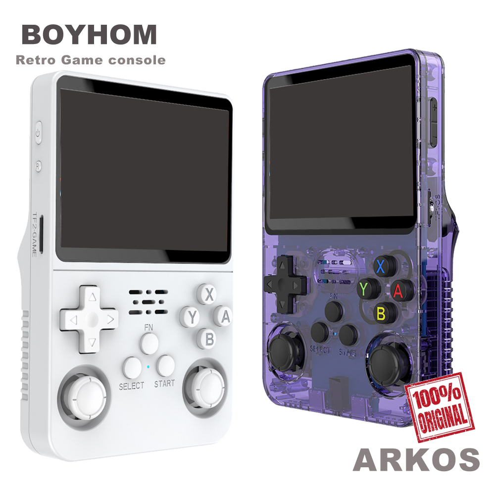 Open source r36s retro handheld videospiel konsole linux system 3,5 zoll ips bildschirm tragbar pocket video player 64gb spiele
