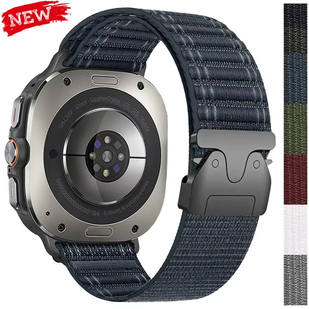 Bracelet de Sport en Nylon pour Samsung Galaxy Watch Ultra 47mm Bracelet réglable Correas Bracelet pour Galaxy Watch 7 Ultra bande Correa