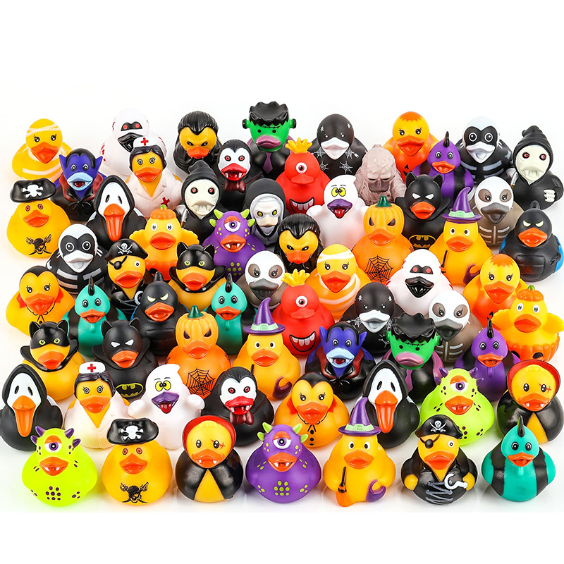 6/12/24 pcs Bebek Karet Mini dengan Kacamata Hitam dalam Kemasan Besar, Mainan Bebek Kecil untuk Hadiah, Mainan Bak Mandi, untuk Liburan, Pesta Ulang Tahun, Souvenir