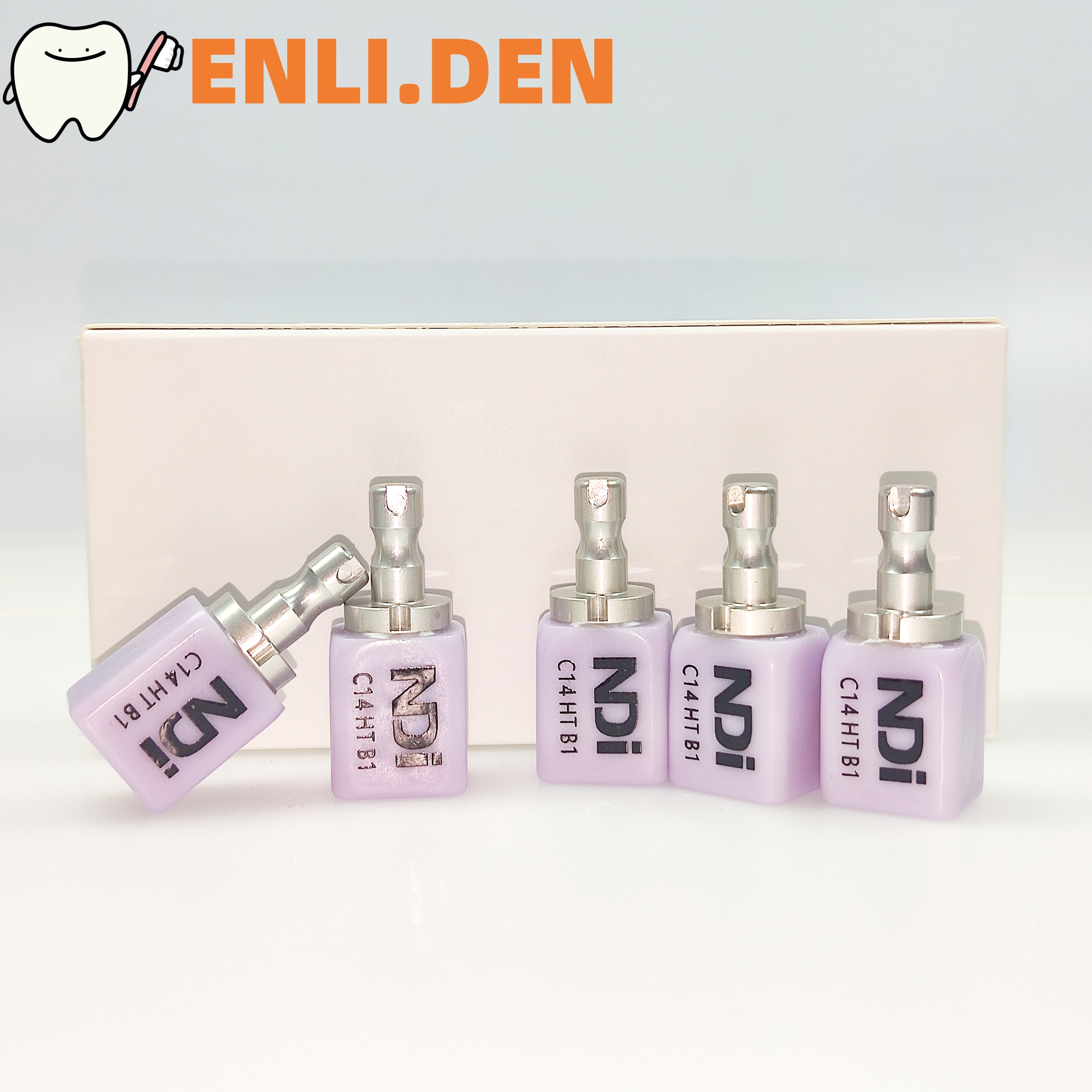 Bloques de disilicato de litio C14 NDI, cubos de cerámica de vidrio Dental LT/HT para sistema de fresado CAD CAM Sirona Cerec, 5 uds.