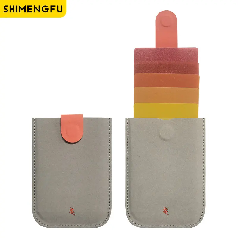 DAX V1 V2 V3 RFID tarjetero de cuero cartera portátil minimalista para hombres y mujeres funda para tarjeta de crédito bancaria monedero