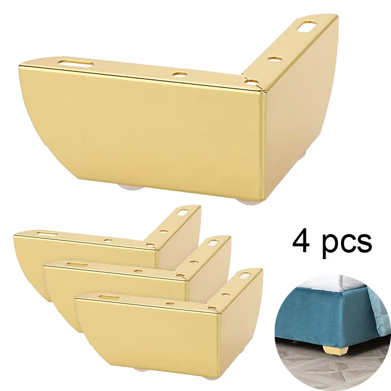 4 個現代の金属家具ソファキャビネット脚取付 DIY 交換脚セット家具キャビネット足脚ソファベッドテーブル足