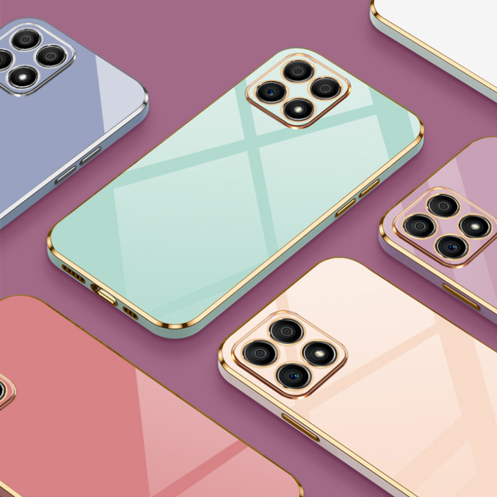 Für Honor X8 Fall Honor X8B X8A Luxus Quadratische Beschichtung TFY-LX1 TFY-LX2 TFY-LX3 Telefon Fall Stoßfest Silikon Zurück Abdeckung Fundas