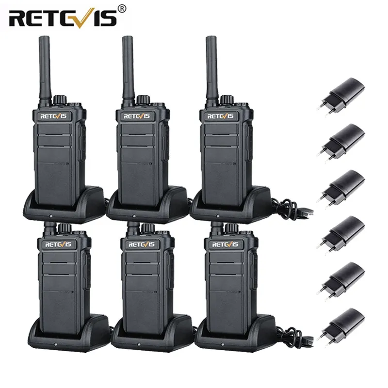 3w leistungs starke Walkie Talkies retevis 6 stücke rb626 Langstrecken-Talkie-Walkies Professional Radio empfangen Vox für Sicherheits restaurant