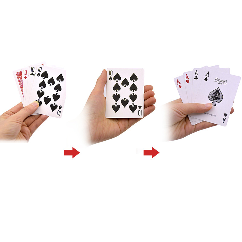 Quatro cartões ilusão 4 cartões transformador cartões mudar truques mágicos mágico close-up acessórios truque adereços mentalismo comédia