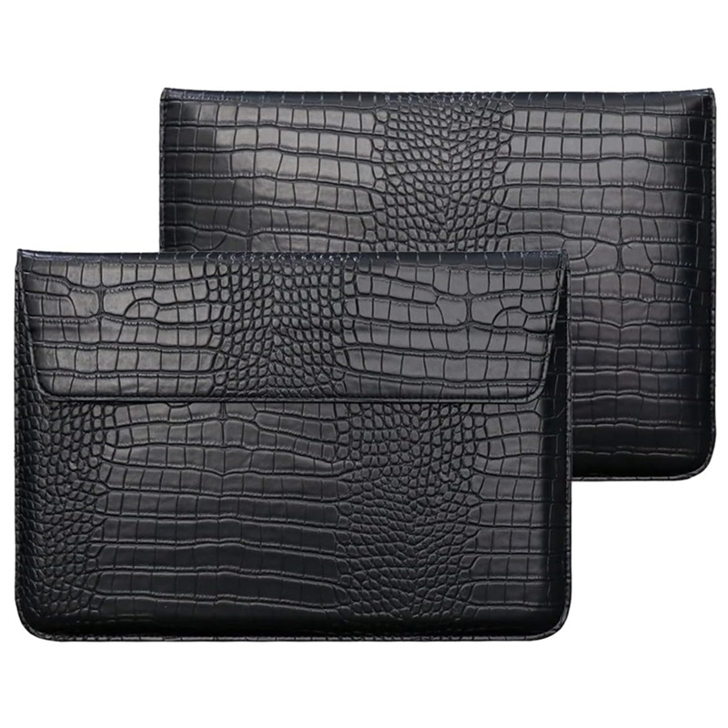Funda con tapa de cuero de cocodrilo, funda para portátil para Macbook Air 13 14 15 16 pulgadas M5 M4 M3 M2 Chip Mac Book Pro, accesorios de cubierta