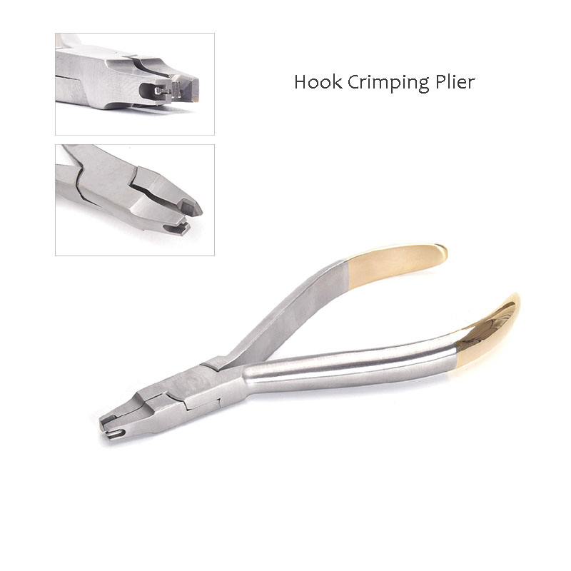 1 Pc Dental Rvs Orthodontische Krimptang Universele Type Opklapbare Haak Plaatsen Tang Universele Type Tandarts Gereedschap