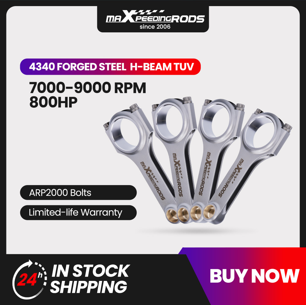 Drijfstang Voor Bmw 318i 318is 318ti E30 E36 M40 Racing En24 Kegels Voor M42b18 M44b19 144Mm Arp2000 Drijvende En24 Tuv