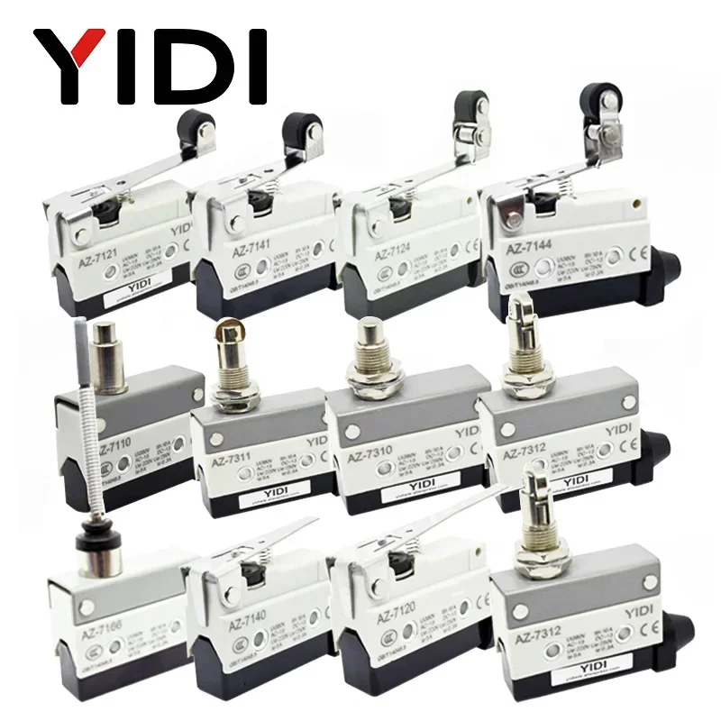 10A 250VAC AZ-7312 AZ-7311 AZ-7121 AZ-7310 TZ-7141 防水マイクロスイッチトラベルリミットスイッチストレート 90 度ローラーレバー